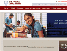 Tablet Screenshot of donboscopublicschool.com